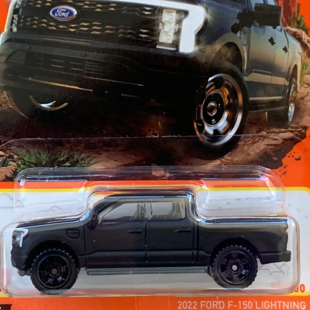 2022 Ford F-150 Lightning Black Truck Matchbox MB1295 F150 Pickup Mattel New